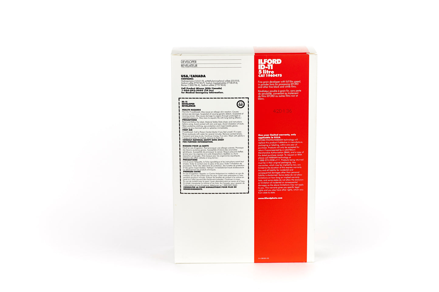 ILFORD PHOTO ID11 DEV